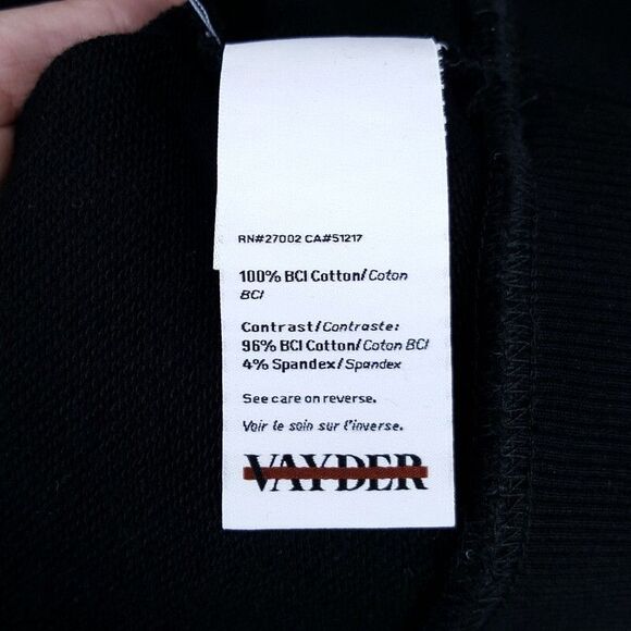 VAYDER Sweatshirt Mens Small Black Pullover Crew Lion Luxury Premium MULLER $310 - Picture 5 of 8